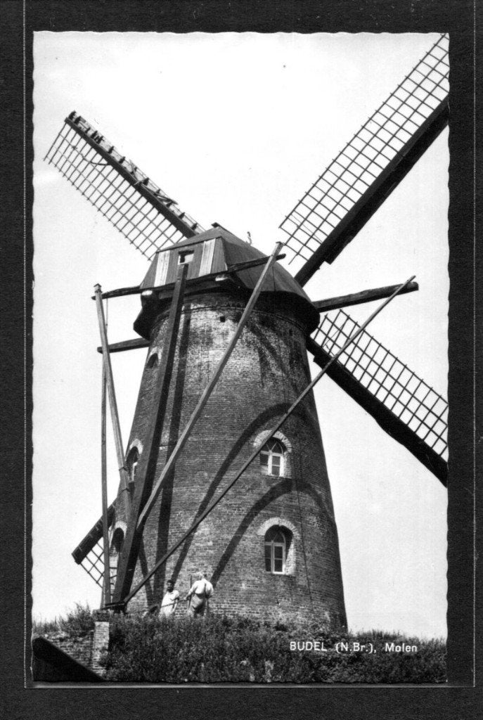 molen; Korenmolen Zeldenrust te Budel., Ophalen of Verzenden, 1960 tot 1980, Ongelopen, Noord-Brabant