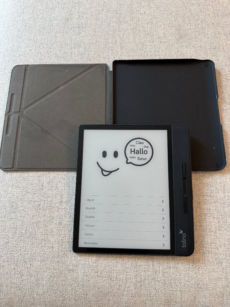 E-Reader Tolino Epos 2 T401 8GB + Cover, Gebruikt, 8 GB, Ophalen of Verzenden, 7 inch