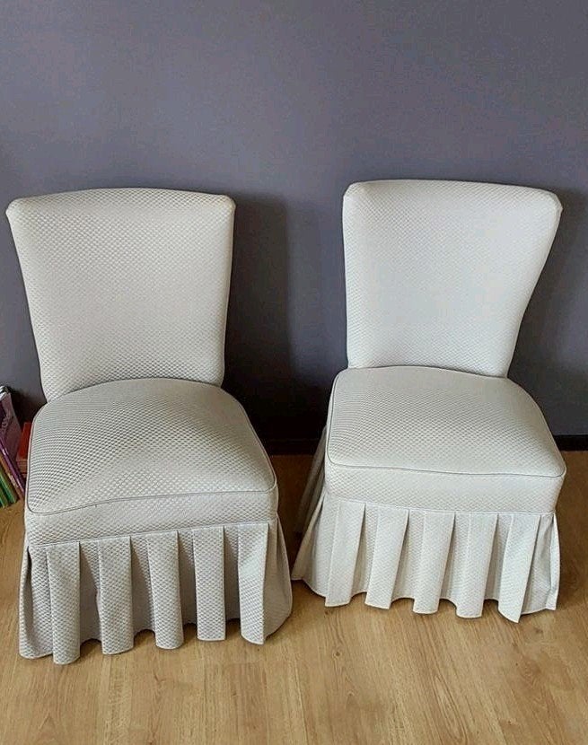 2 Vintage Fauteuils in Ruche Stijl, Antiek en Kunst, Ophalen