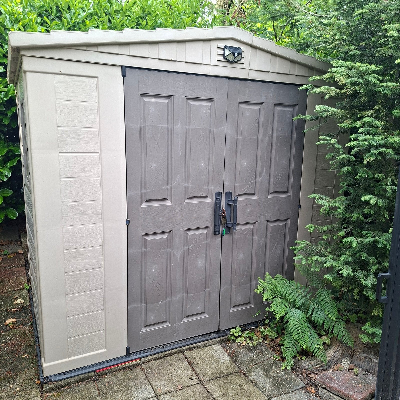 Kunststof berging/schuur Keter in Hattem 240 x 180, Ophalen, Gebruikt, Kunststof, Overige typen