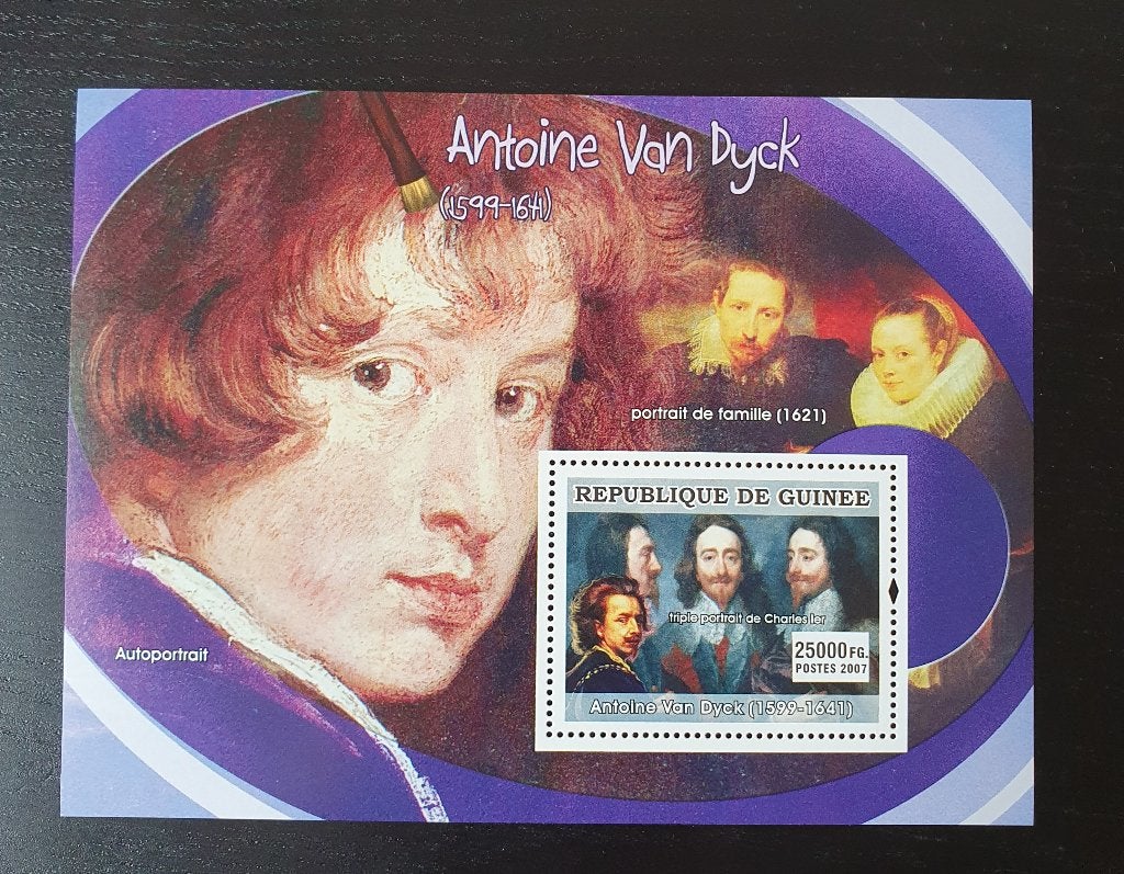 Guinee 2007 Kunst Schilder Van Dyck Michel blok 1285 pf, Verzenden, Postfris, Overige thema's