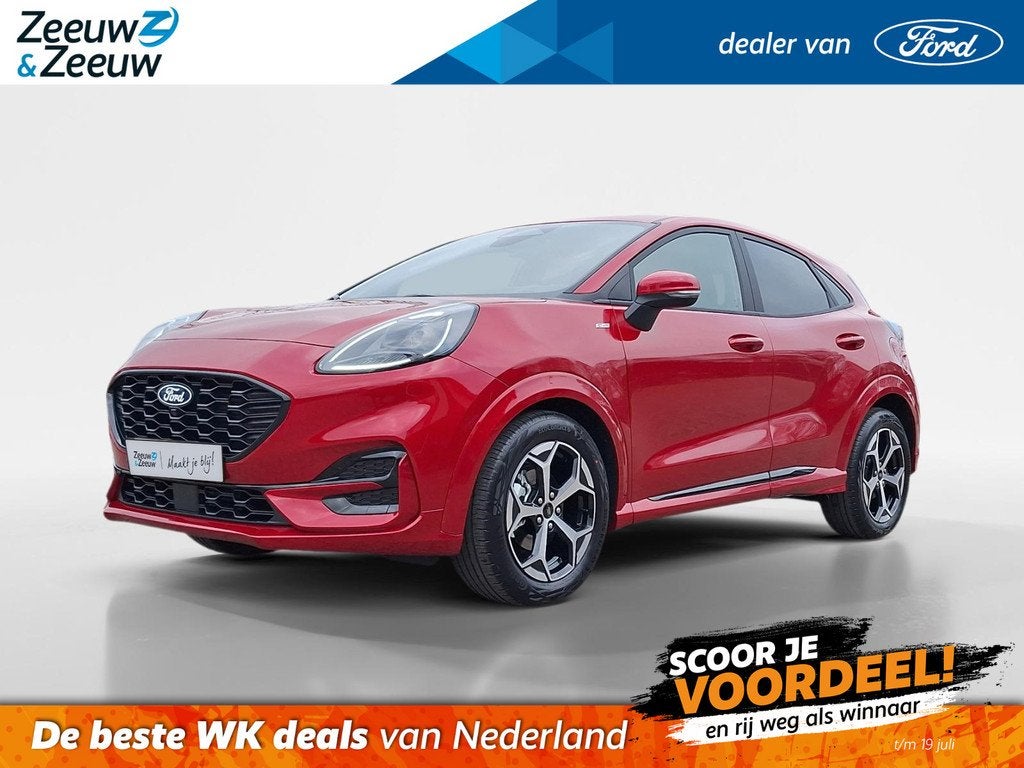 Ford Puma 1.0 EcoBoost Hybrid ST-Line | Nieuw te bestellen |, Auto's, Ford, Bedrijf, Te koop, Puma, ABS, Achteruitrijcamera, Airbags