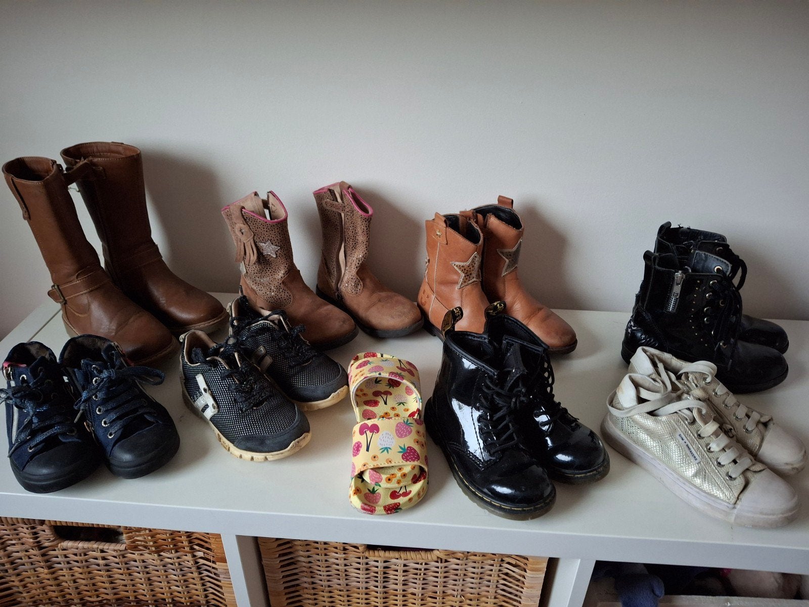 Meisjes schoenen en laarzen!!, Kinderen en Baby's, Tweelingen en Meerlingen, Ophalen, Gebruikt, Kleding