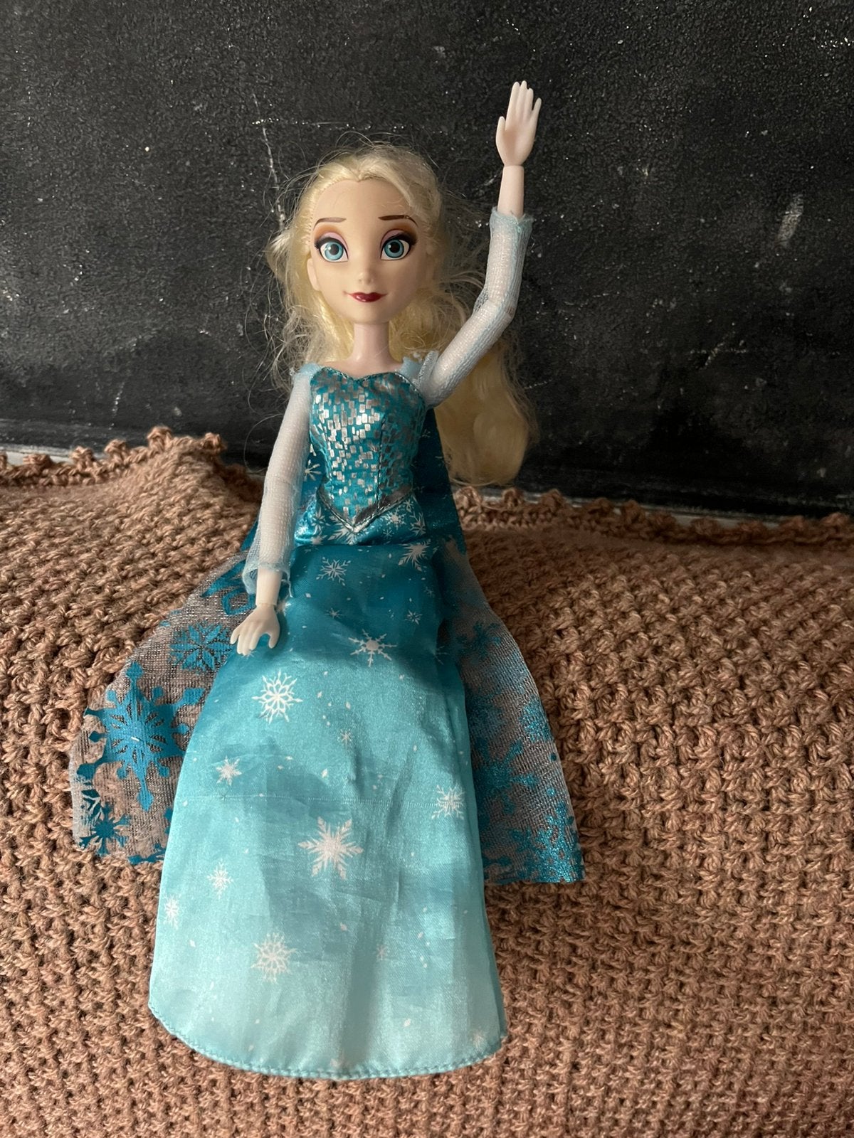 Frozen Elsa barbie pop, Ophalen of Verzenden, Gebruikt, Barbie