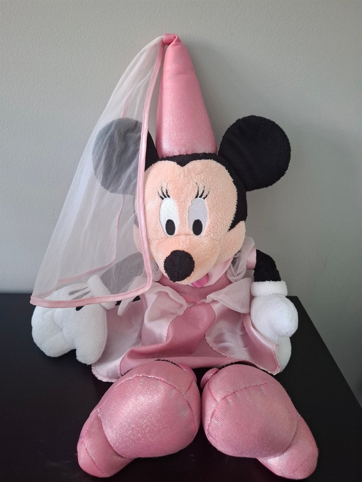 Disneyland Parijs Knuffel Minnie Mouse Prinses XL, Ophalen of Verzenden, Mickey Mouse, Gebruikt, Knuffel