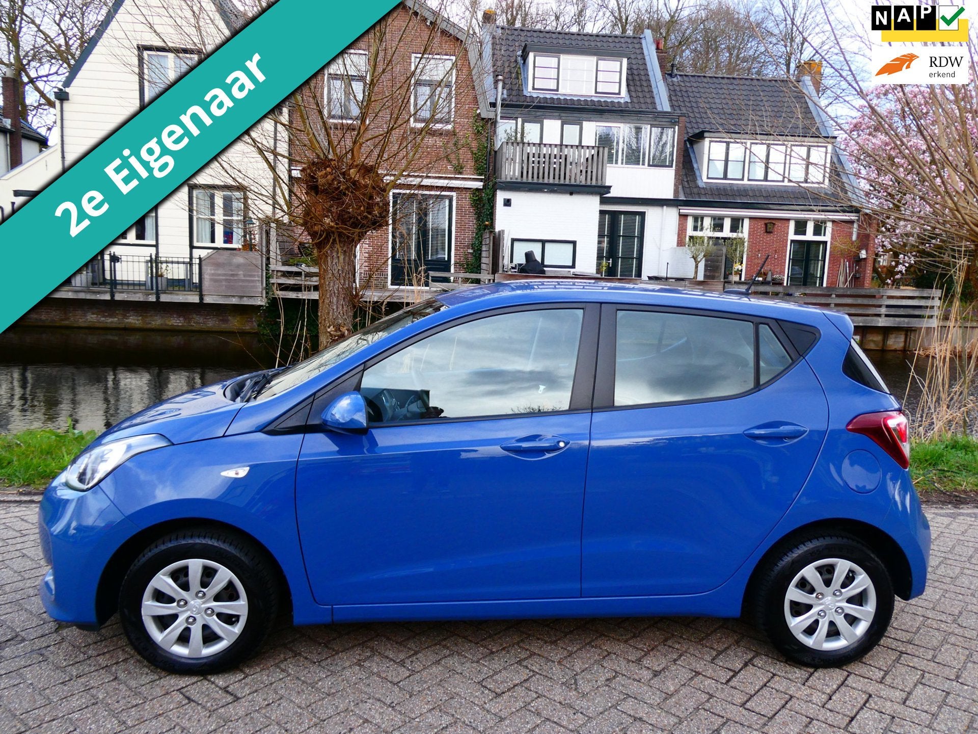 Hyundai I10 1.0i Comfort 2e eig. Airco Cruise Navi 157.000km, Voorwielaandrijving, Stof, Gebruikt, Origineel Nederlands