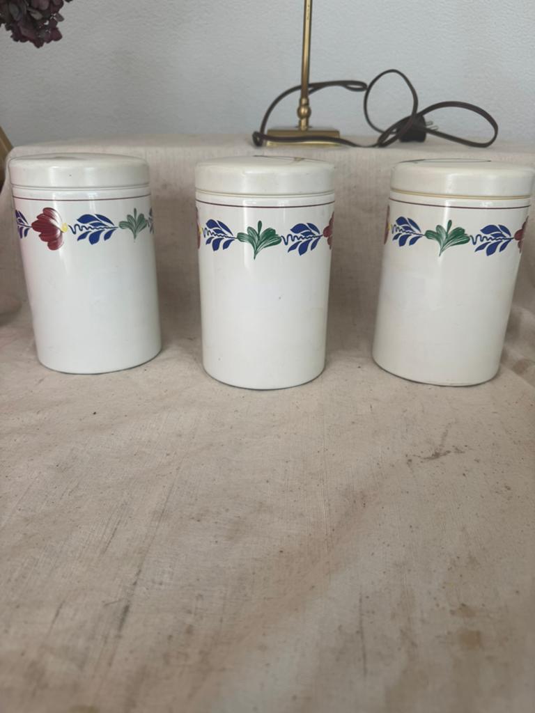 Brabantia Voorraadbus, Boerenbont,Boch, vintage, Ophalen of Verzenden, Zo goed als nieuw, Voorraadpot, Metaal