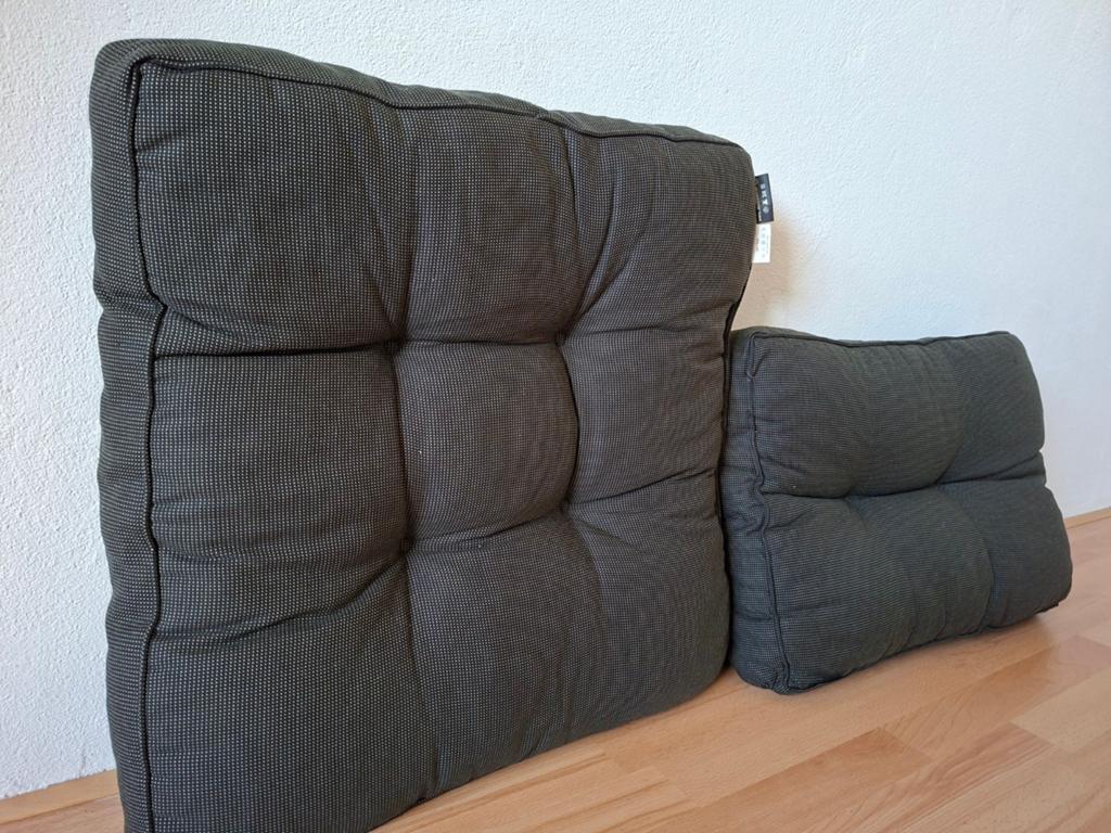 Mooie dikke zachte kussens - Madison Florence Lounge, Huis en Inrichting, Ophalen of Verzenden, Zo goed als nieuw, Zwart, Vierkant