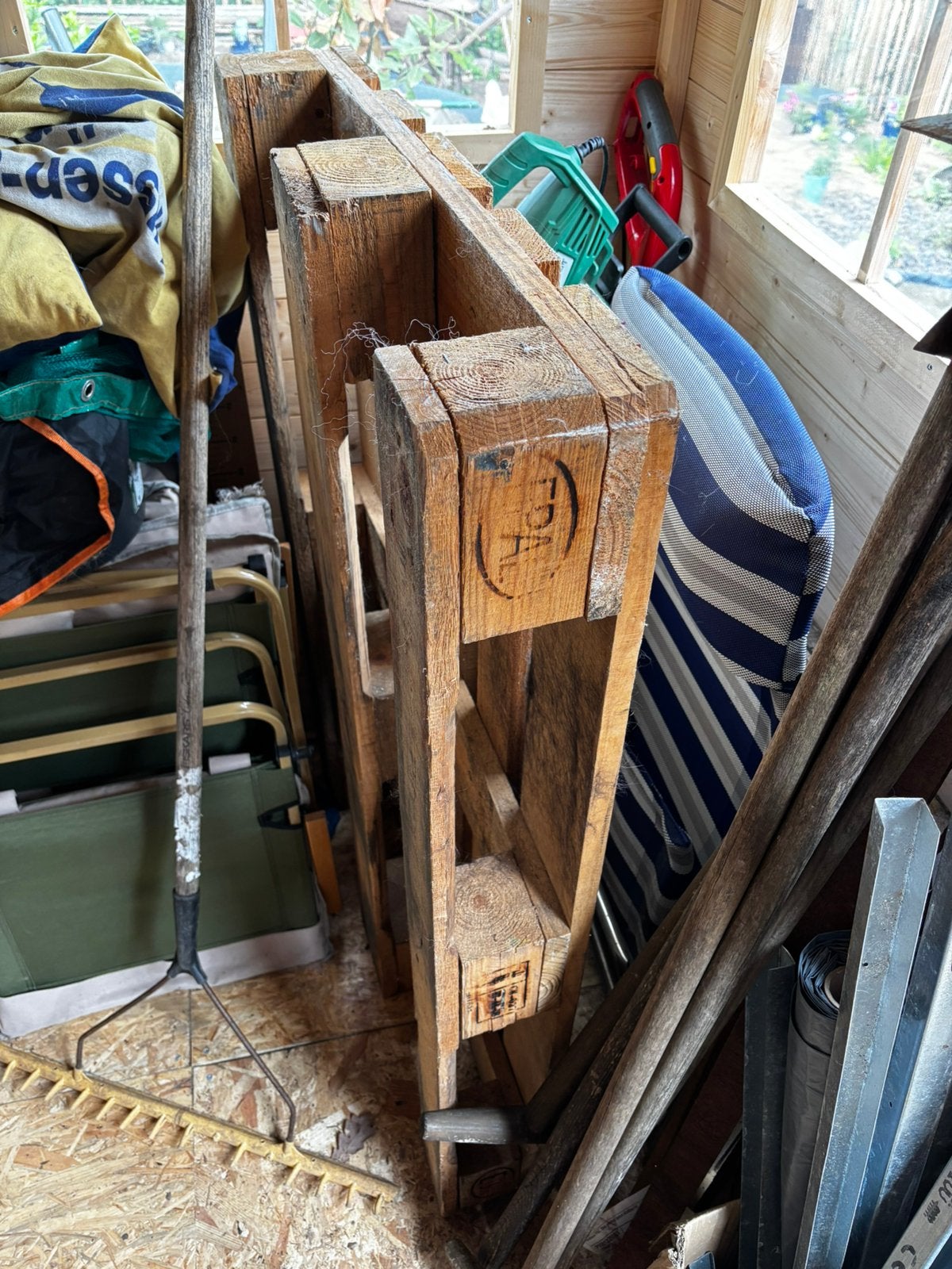 Euro pallets, Doe-het-zelf en Verbouw, Hout en Planken, Ophalen, Zo goed als nieuw, Pallet, Minder dan 200 cm