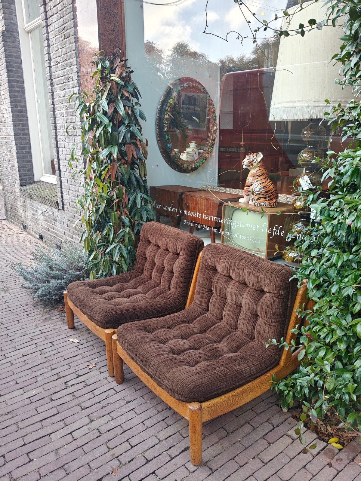 Vintage fauteuils x3, Huis en Inrichting, Gebruikt, Vintage, 75 tot 100 cm, Hoofdstraat 70 Terborg