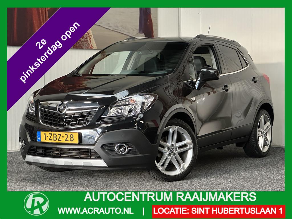 Opel Mokka 1.4 T COSMO AUTOMAAT SCHUIFDAK LEDEREN BEKLEDING, Auto's, Opel, Euro 5, 15 km/l, Gebruikt, Zwart