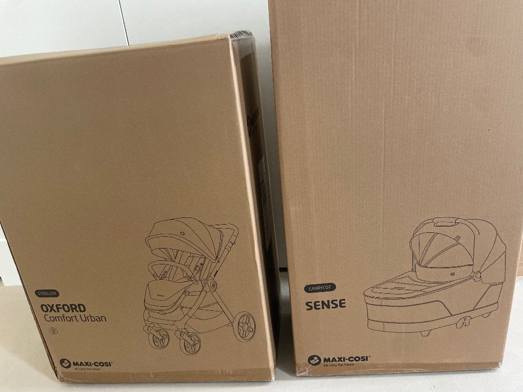 Gloednieuwe kinderwagen met reiswieg in doos (MaxiCosi), Nieuw, Ophalen of Verzenden, Combiwagen, Met reiswieg