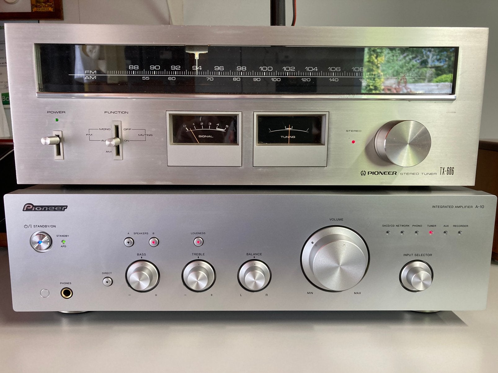 Pioneer TX 606 vintage stereo tuner, Audio, Tv en Foto, Tuners, Ophalen, Gebruikt