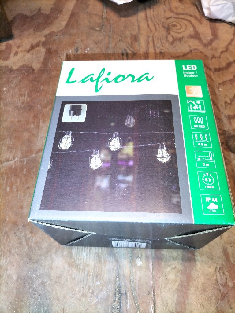2x lichtsnoer van 4,5 meter lafiora nieuw in doos, Minder dan 50 watt, Overige typen, Nieuw, Ophalen of Verzenden