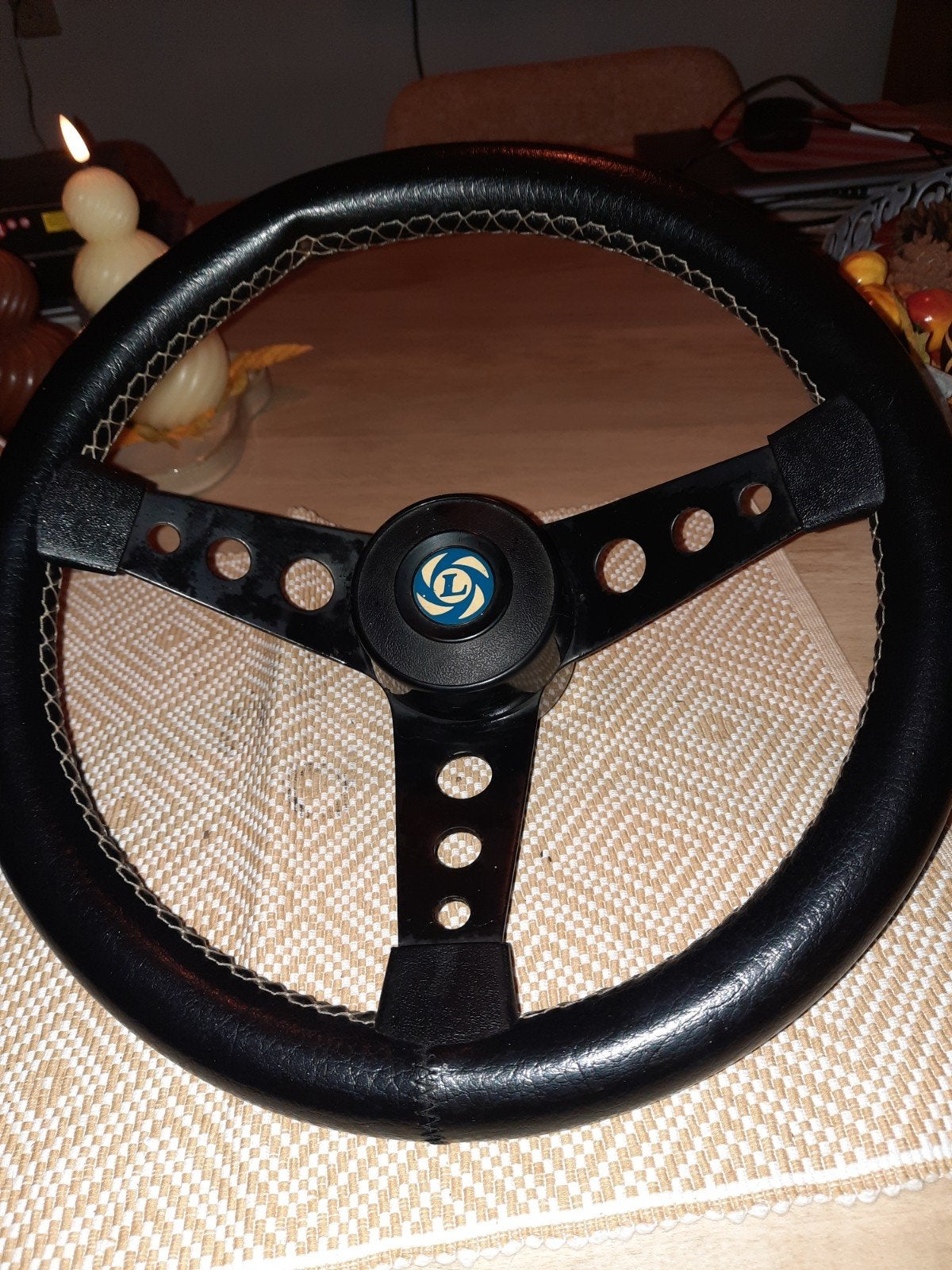 Vintage British Leyland Sportstuur - Zwart Leder, Ophalen of Verzenden