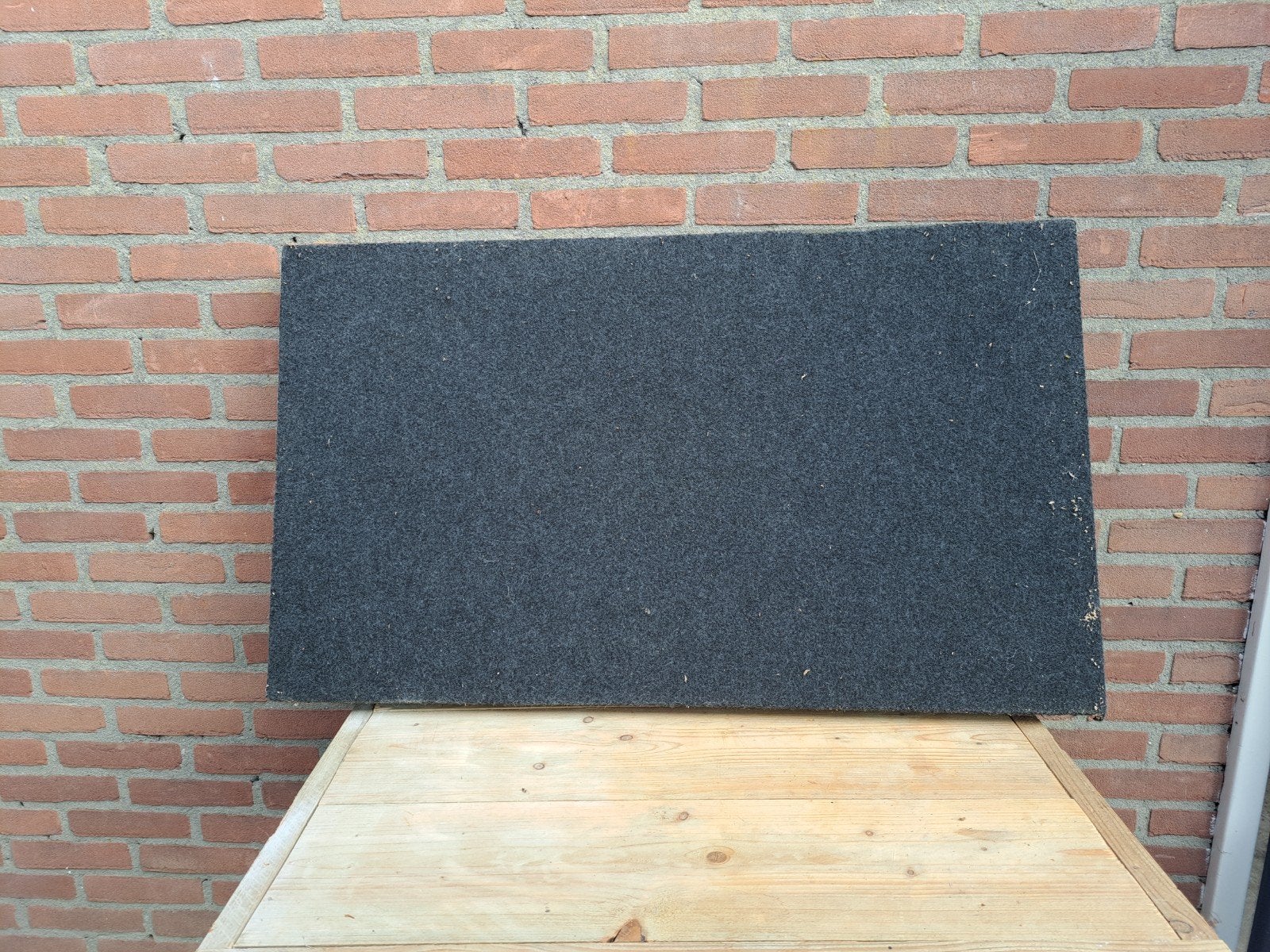 Gestoffeerde behangtafel / verkooptafel 100x60 cm, Ophalen, Gebruikt