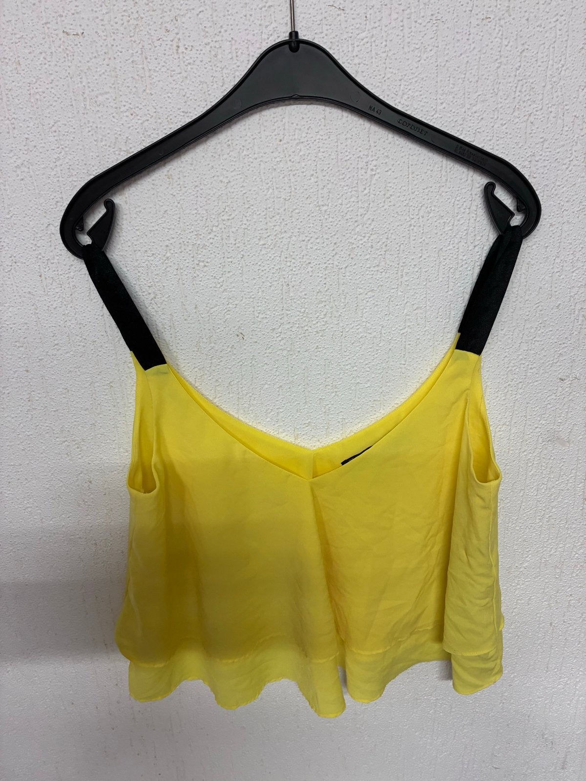 Zara Trafaluc Gele Top Maat XS, Geel, Ophalen of Verzenden, Zo goed als nieuw, Zonder mouw