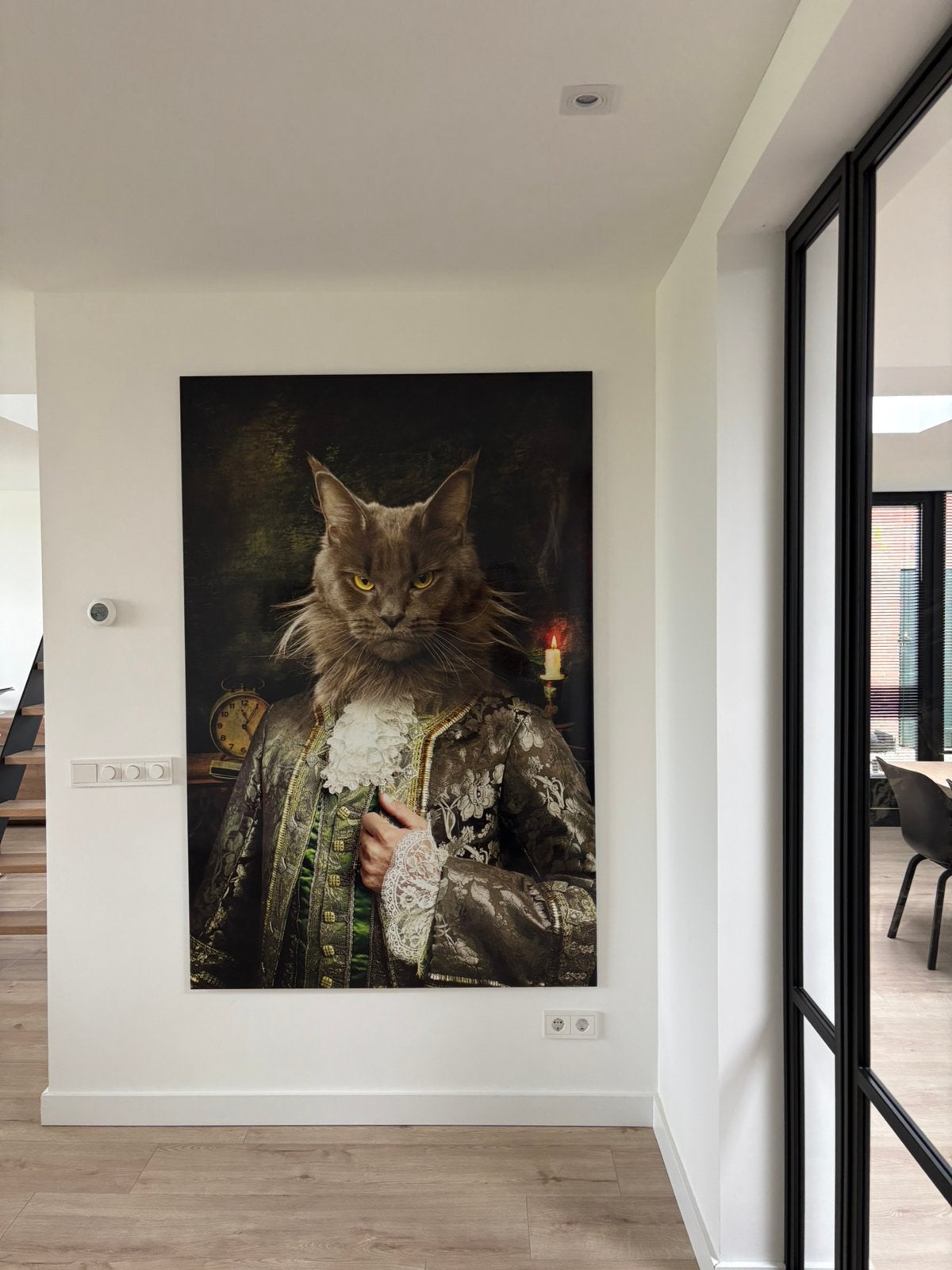 Mooie Maine Coone 120cm x 180 cm plexiglas, Ophangklaar, Kunststof, Ophalen of Verzenden, Dieren