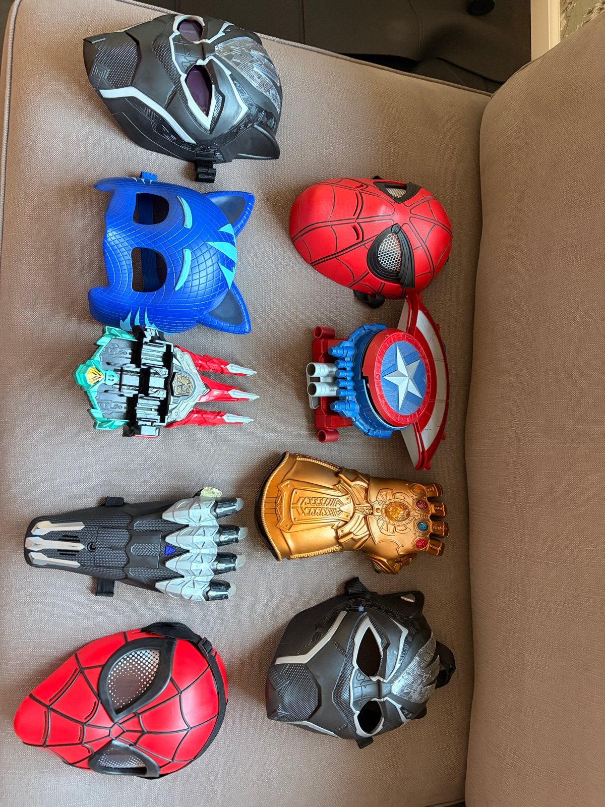 Superhelden Speelgoed Set: Maskers & Handschoenen, Ophalen of Verzenden, Gebruikt, Jongen of Meisje