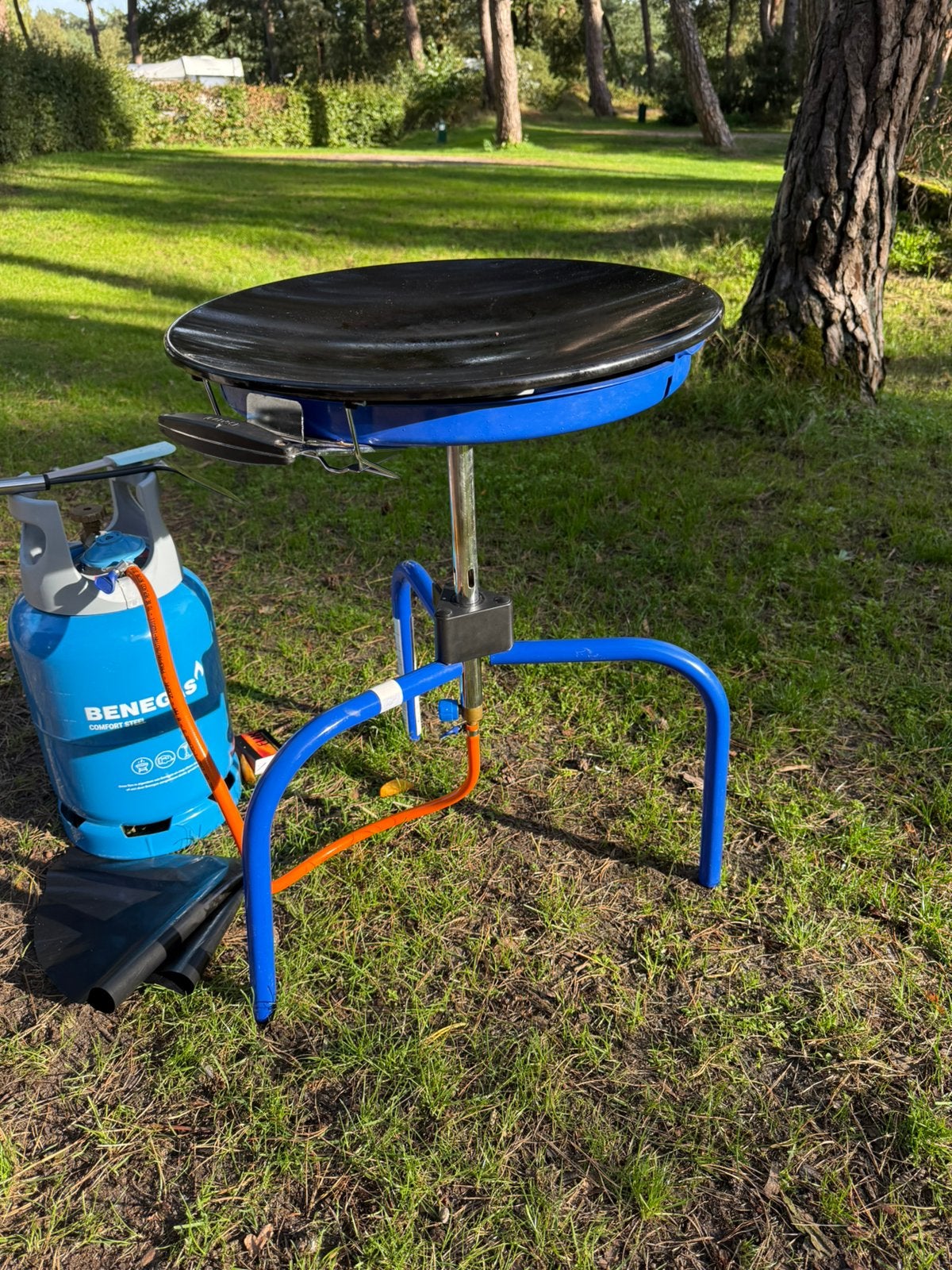 Skottelbraai, Ophalen, Gebruikt