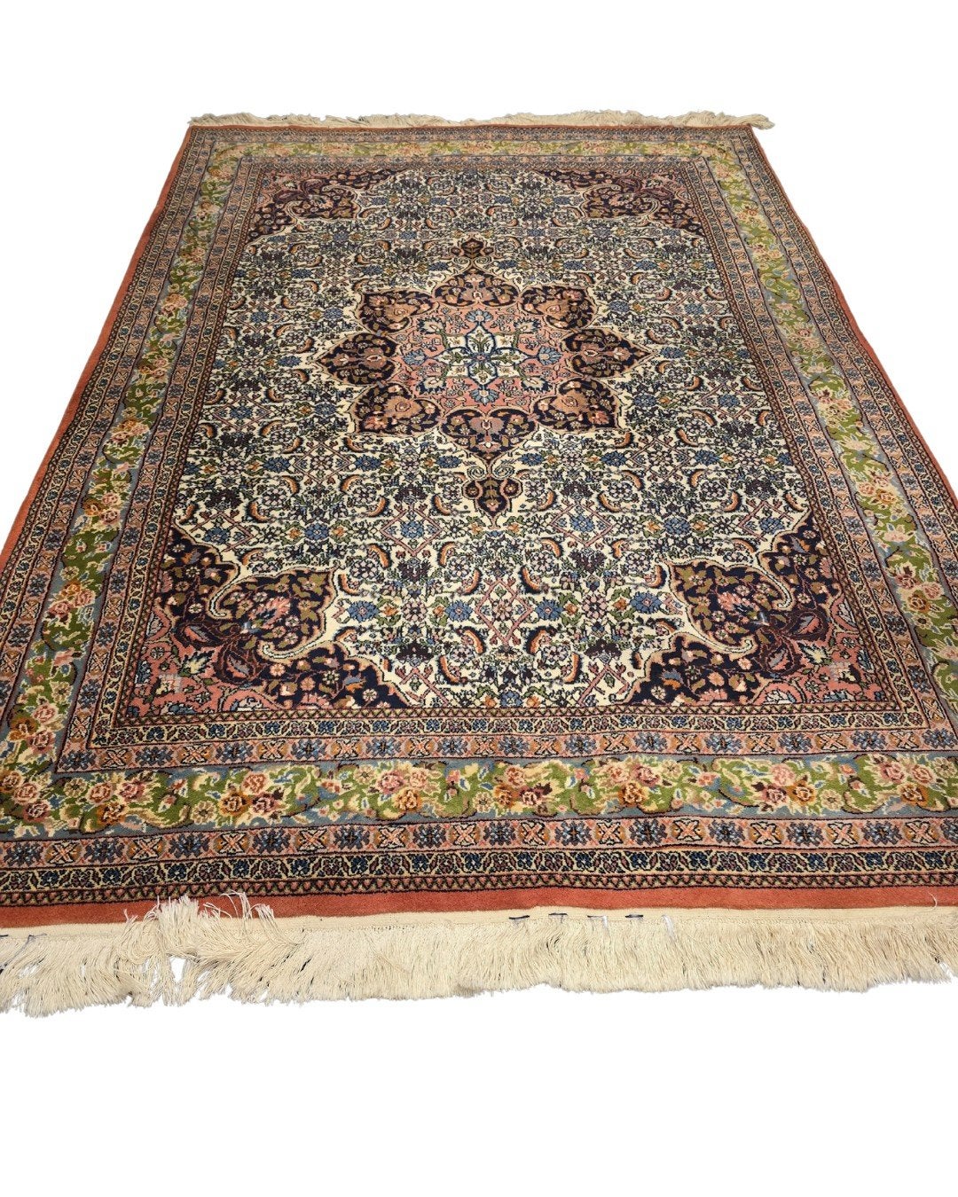 Perzisch tapijt Kirman 260x170 wollen vloerkleed handgeknoop, Huis en Inrichting, Stoffering | Tapijten en Kleden, 1185VB, De handelmaaatschappij