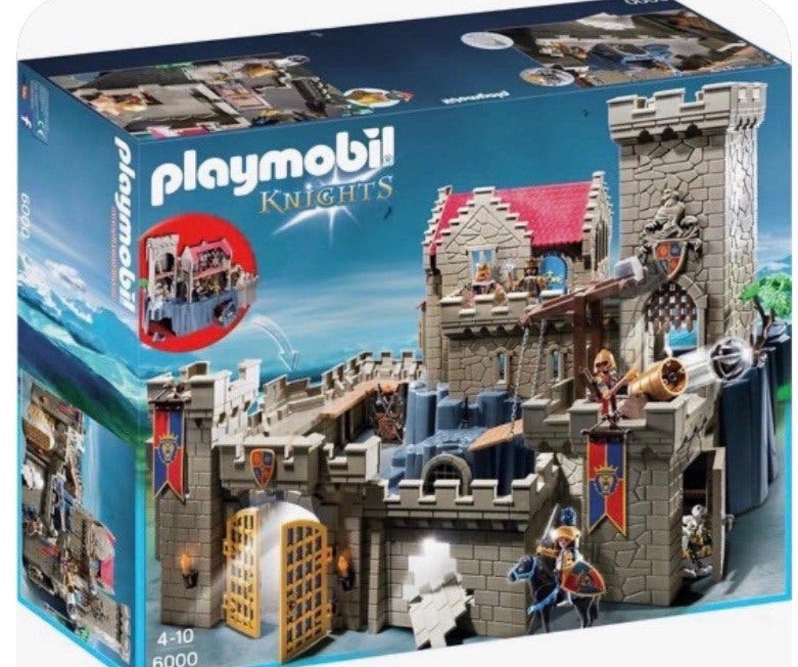 Playmobil Knights 6000 Leeuwenridders Kasteel, Ophalen of Verzenden, Zo goed als nieuw, Kasteel/Fort