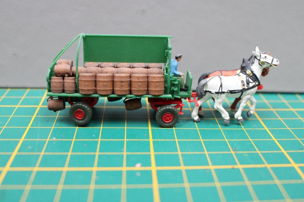 preiser paard en wagen 4  , ho treinen, Ophalen of Verzenden, Gelijkstroom of Wisselstroom, Overige merken