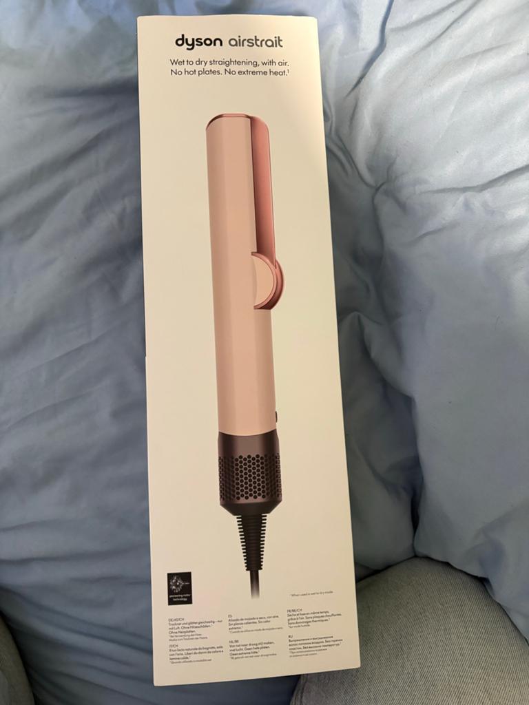 Dyson Airstrait Wet-Dry Stijltang - Roze (Zo goed als nieuw), Ophalen, Zo goed als nieuw, Haarverzorging