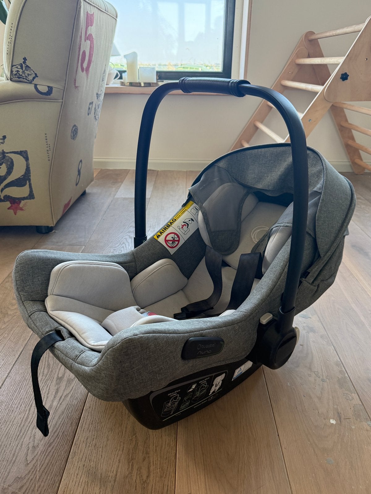 Bugaboo Turtle Air Nuna autostoel maxicosi grey, Zo goed als nieuw, Isofix, 0 t/m 13 kg, Ophalen