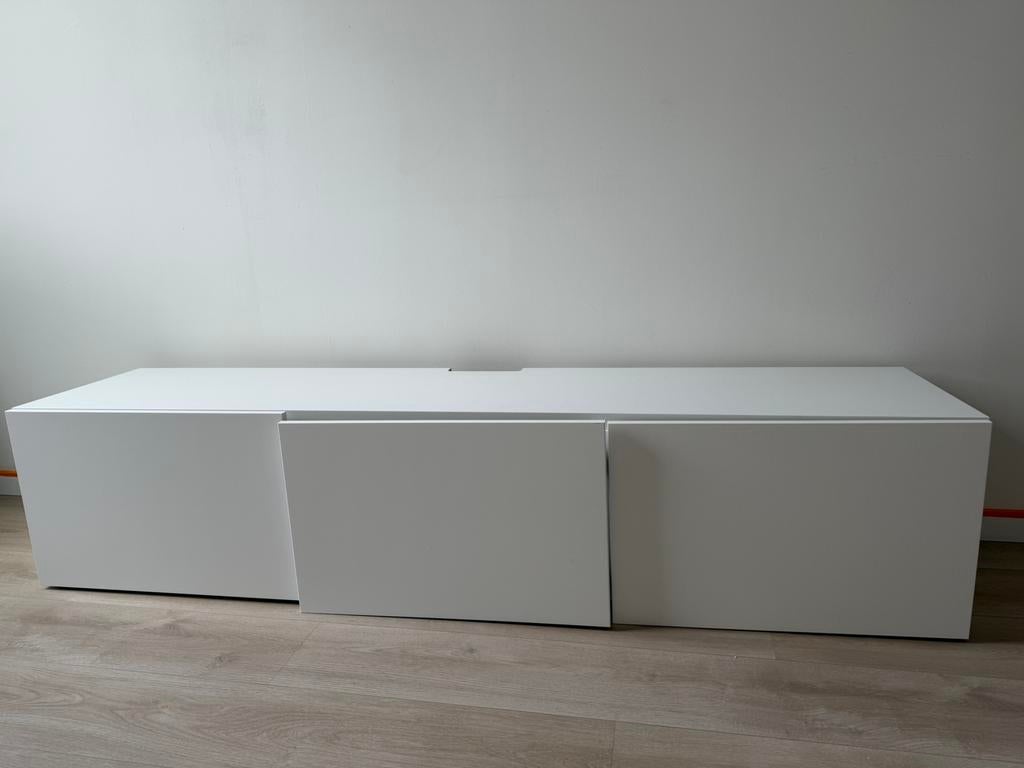 GRATIS ophalen Besta tvmeubel Ikea, zelf losmaken!, Ophalen, Minder dan 50 cm, Zo goed als nieuw, 150 tot 200 cm