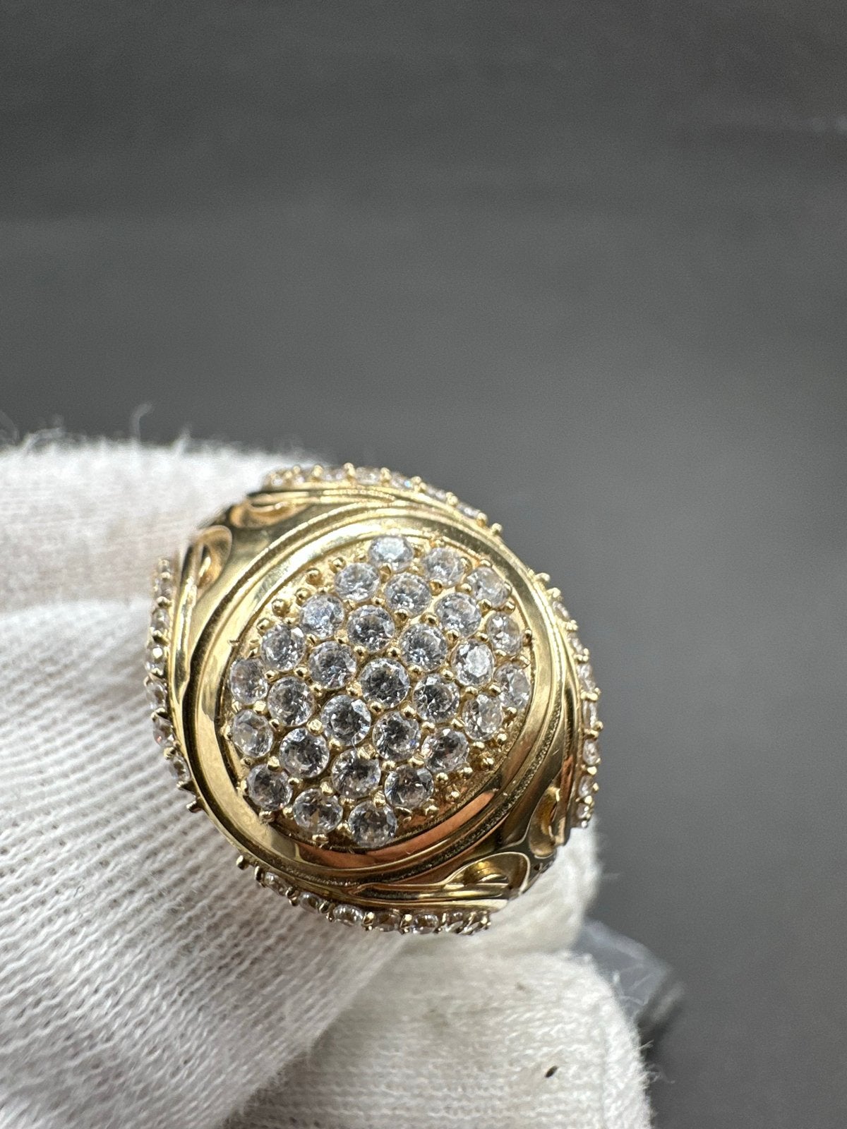 14k Gouden ToTo Ring met Zirkonia, Met kristal, 19 tot 20, Nieuw, Ophalen of Verzenden