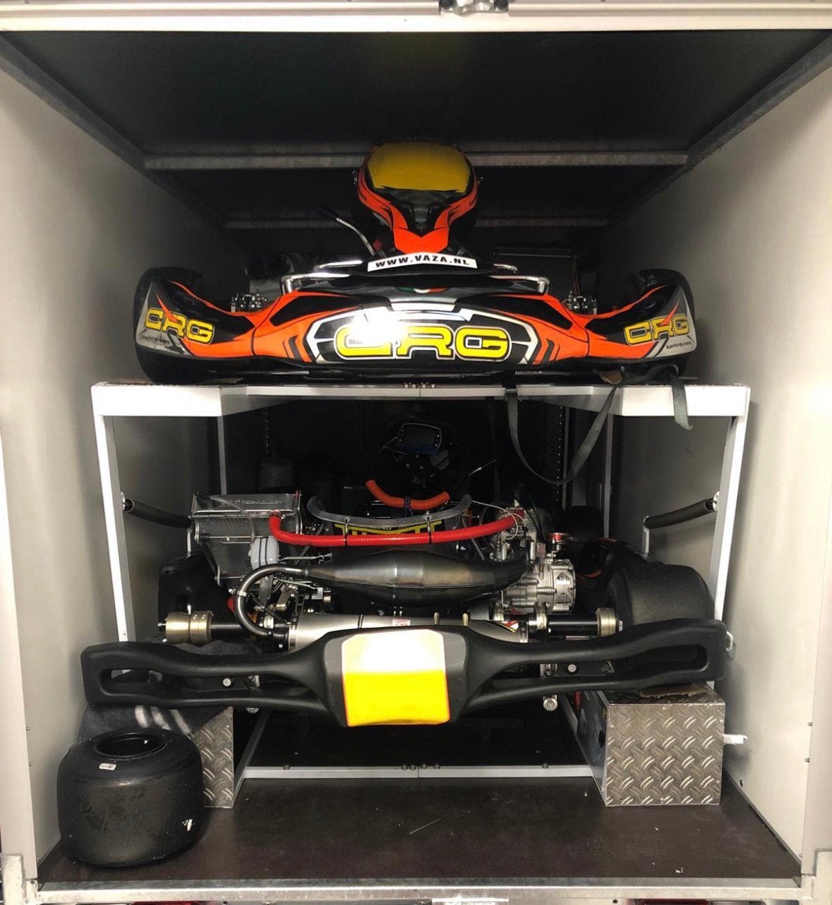 Kartstelling voor 2 karts, Ophalen of Verzenden, Gebruikt