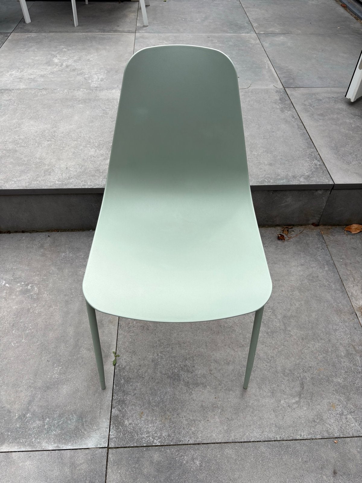 4 groene stoelen voor binnen en buiten, Ophalen, Kunststof, Gebruikt, Overige kleuren