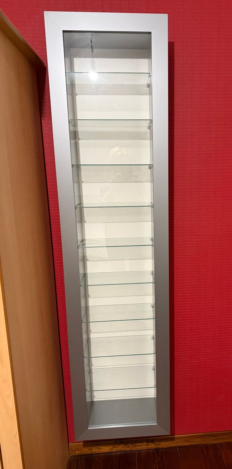 Vitrinekast Ikea, Huis en Inrichting, Ophalen, Minder dan 50 cm, Zo goed als nieuw, Minder dan 25 cm
