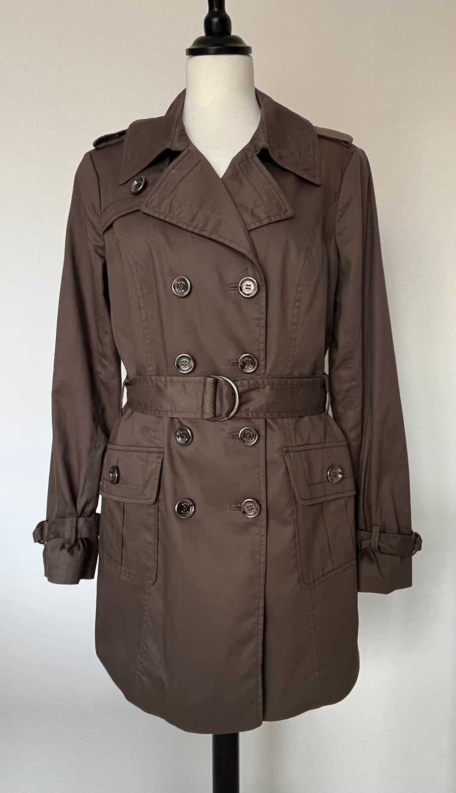 Mexx moccabruine sportieve trenchcoat maat 40, Ophalen of Verzenden, Zo goed als nieuw, Maat 38/40 (M), Bruin