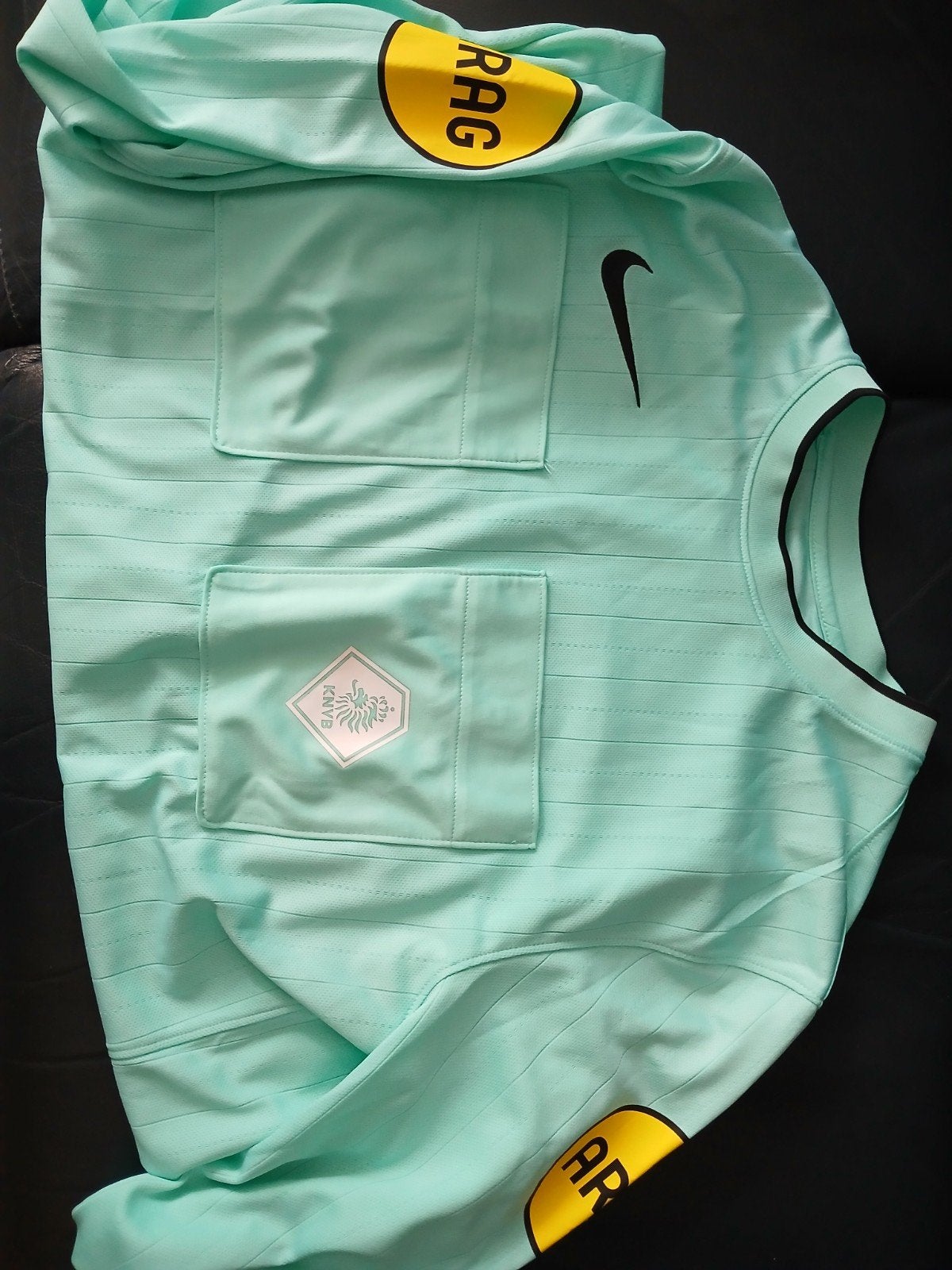 SCHEIDSRECHTERSHIRT KNVB NIKE, Kleding | Heren, Maat 52/54 (L), Blauw, Ophalen of Verzenden, Zo goed als nieuw