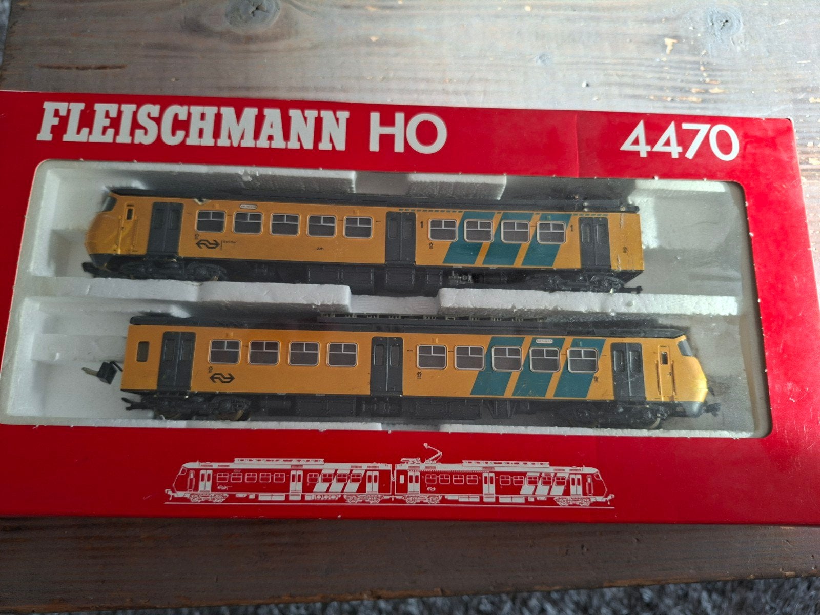 Fleischmann HO Sprinter (NS) met OVP - werking onbekend, Gebruikt, Fleischmann, Ophalen of Verzenden, NS