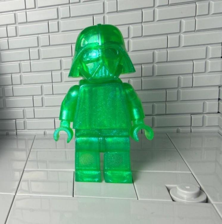 LEGO Prototype Darth Vader Minifigure - transparant groen, Star Wars, Lego, Ophalen of Verzenden, Zo goed als nieuw