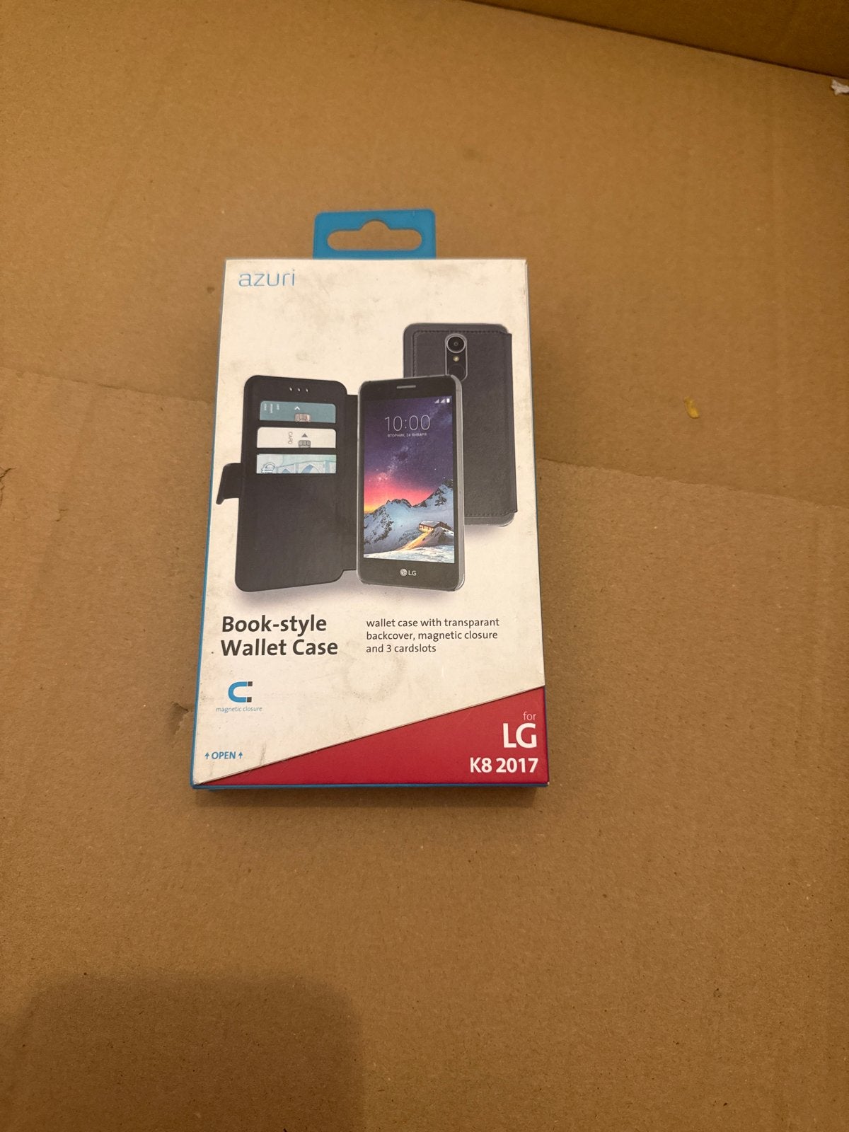 Azuri Book-style Wallet Case voor LG K8 2017, Ophalen, Nieuw, Hoesje of Tasje