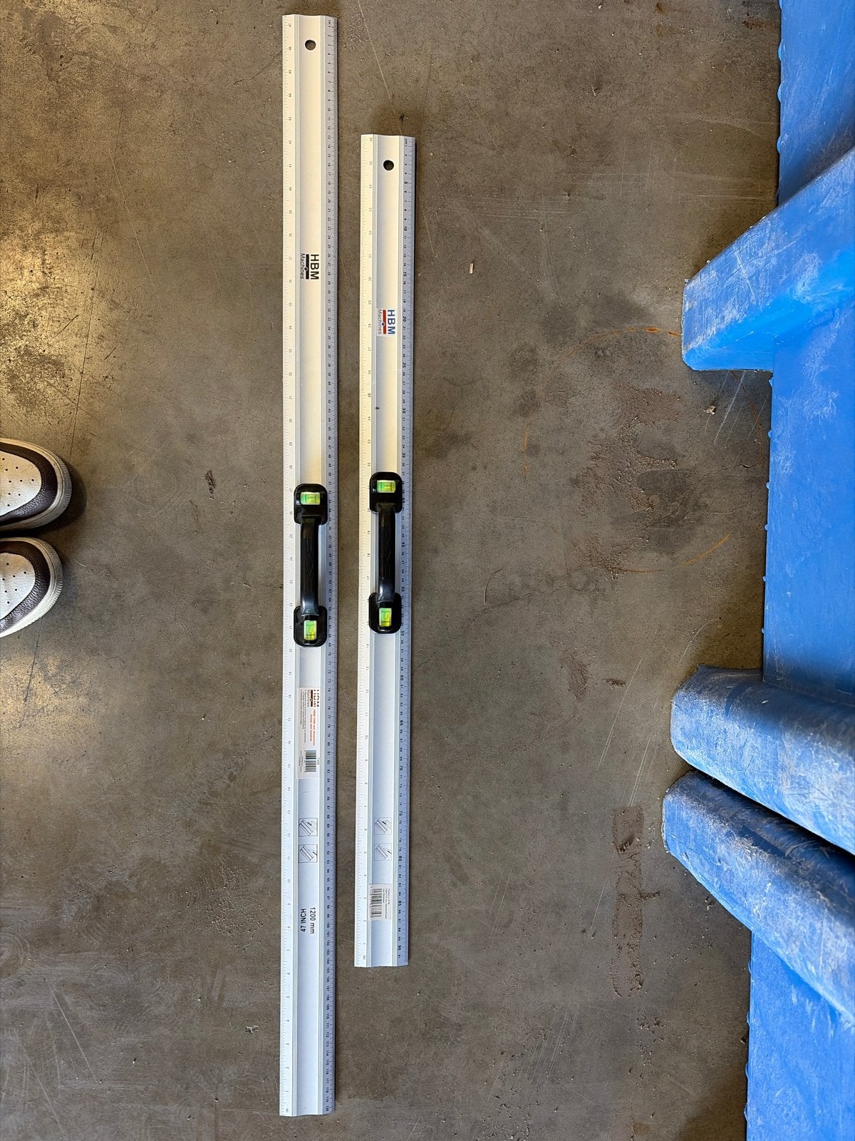 HBM Machines Waterpas - 1200 mm en 910 mm, Ophalen, Zo goed als nieuw, Waterpas, Overige merken