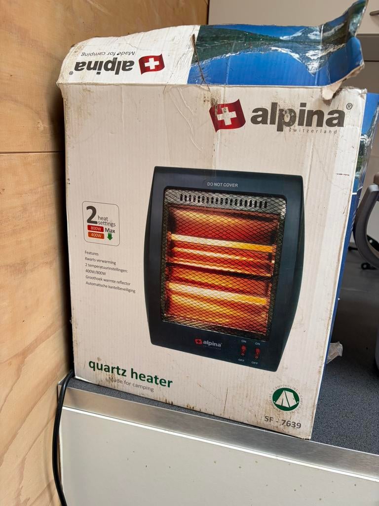 Alpina heater, Ophalen of Verzenden, Zo goed als nieuw, Hout