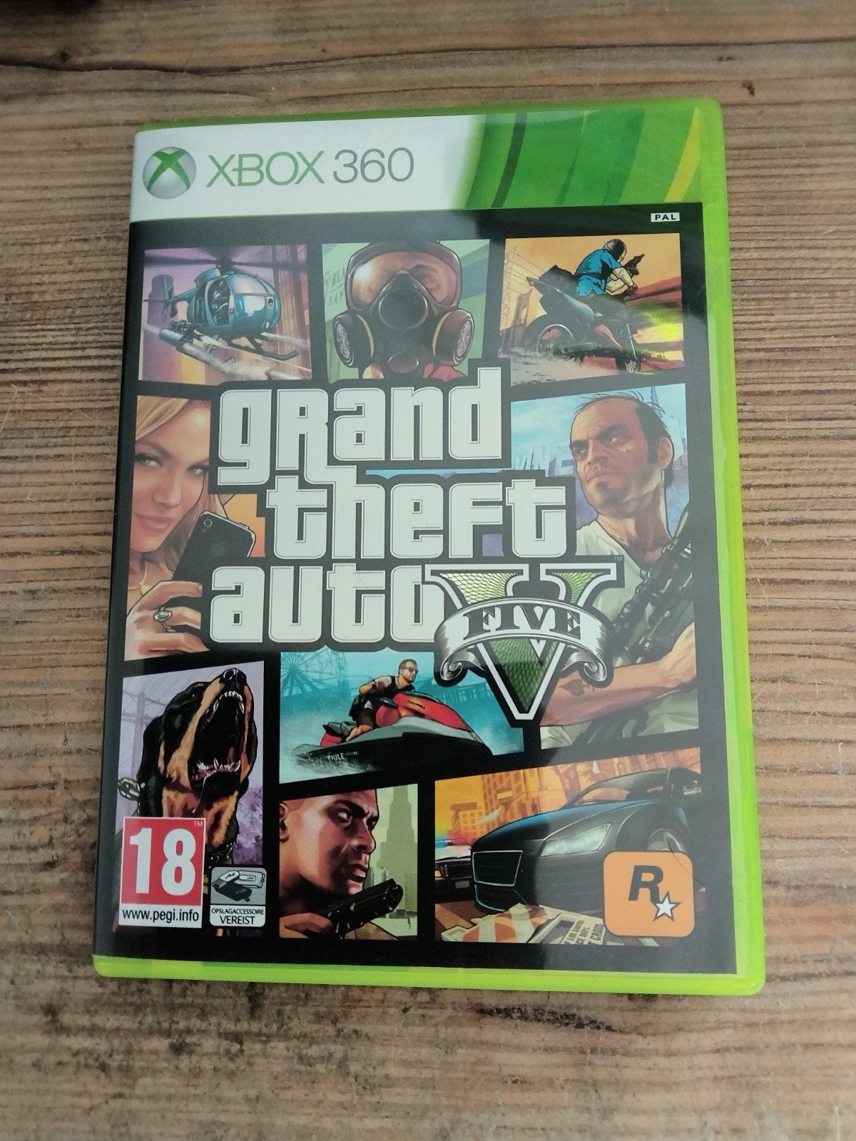 Grand Theft Auto V (GTA 5) Xbox 360 - Compleet met kaart, Spelcomputers en Games, Avontuur en Actie, Online, Gebruikt, Vanaf 18 jaar