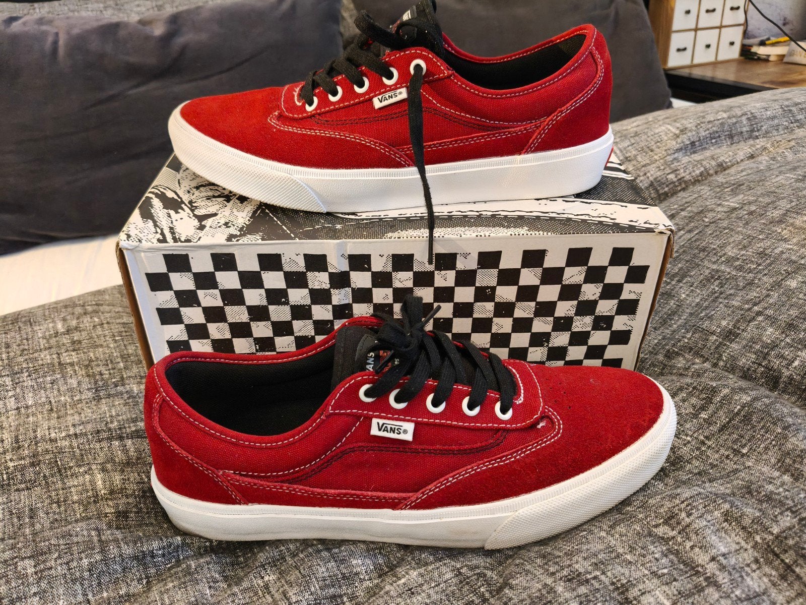 Vans Curren Caples Skateboarding Schoenen - Rood, Overige kleuren, Ophalen of Verzenden, Vans, Sneakers of Gympen