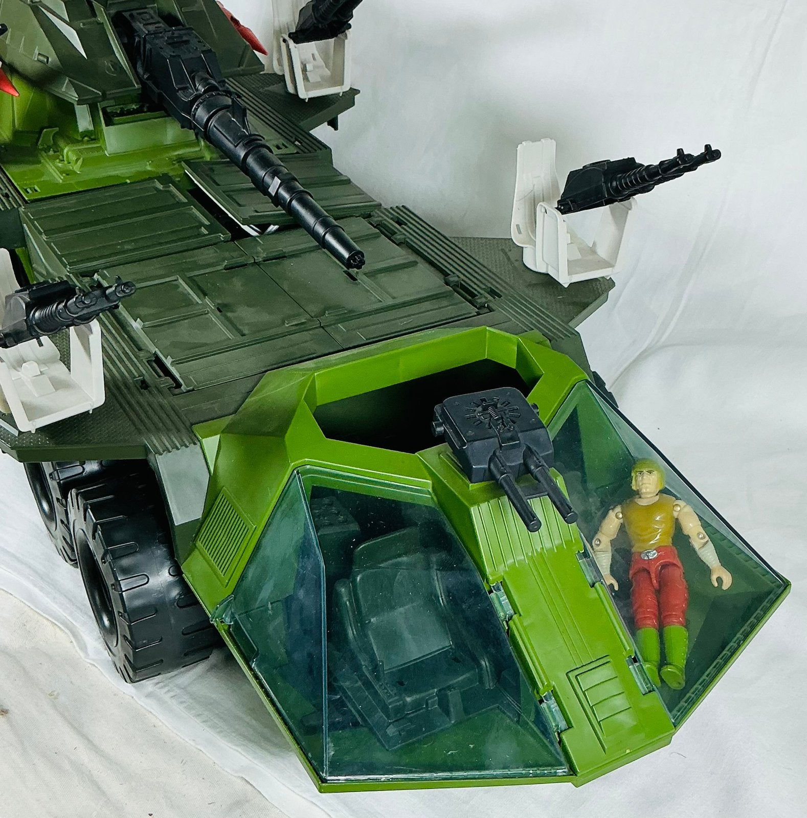 GI JOE Rolling Thunder voertuig + fig Pawtucket 1988 Hasbro, Verzamelen, Verzenden, Gebruikt