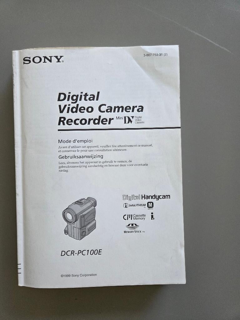 Sony Digital Video Camera Recorder DCR-PC100E., Audio, Tv en Foto, Videocamera's Analoog, Camera, Overige soorten, Ophalen