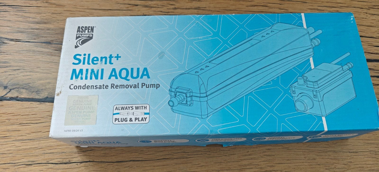 Aspen Silent+ MINI Aqua condensaatpomp voor airco, Minder dan 60 m³, Nieuw, Ophalen of Verzenden, Wandairco
