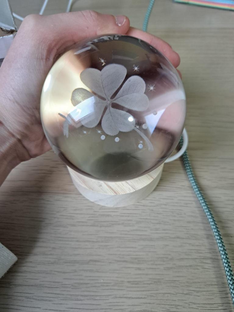 Klavertje vier. 3D ledlampen, Nieuw, Ophalen of Verzenden, Geluk, Minder dan 50 cm