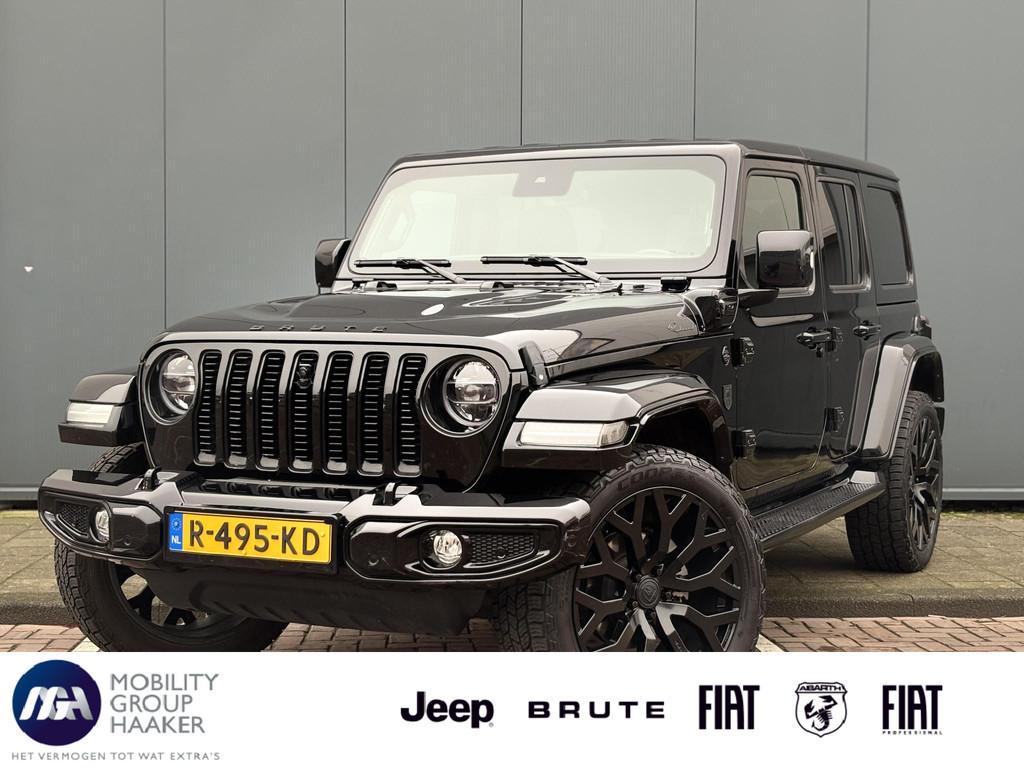 Jeep Wrangler Unlimited Brute 4xe 380 Sahara | Apple-Android, Auto's, Jeep, Automaat, 4 cilinders, Cabriolet, Parkeercamera