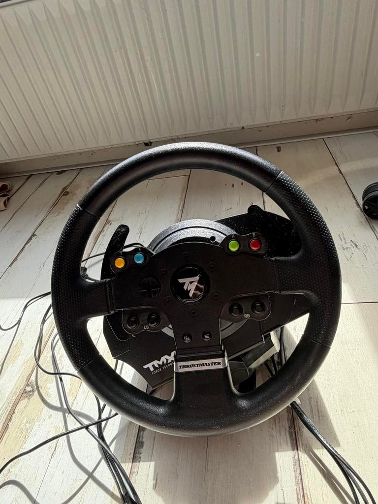 Thrustmaster TMX Force Feedback racestuur voor Xbox One, Spelcomputers en Games, Spelcomputers | Xbox | Accessoires, Ophalen of Verzenden