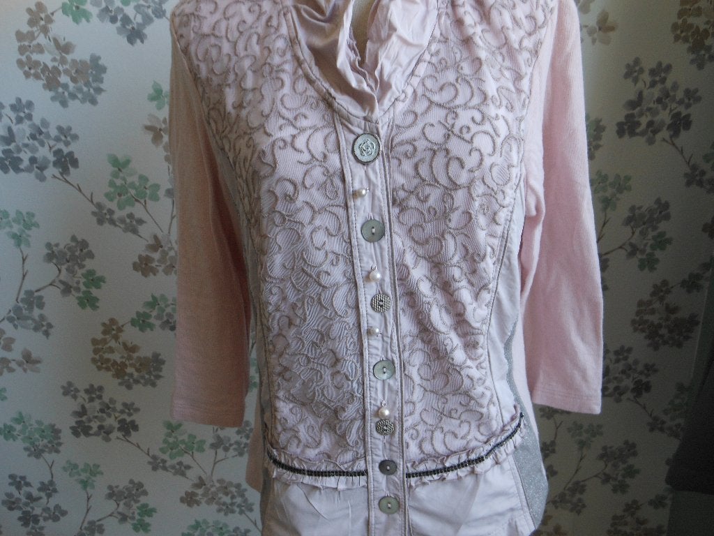 Mooie blouse van JUST WHIT, Kleding | Dames, Ophalen of Verzenden, Zo goed als nieuw, Maat 38/40 (M), Meerkleurig